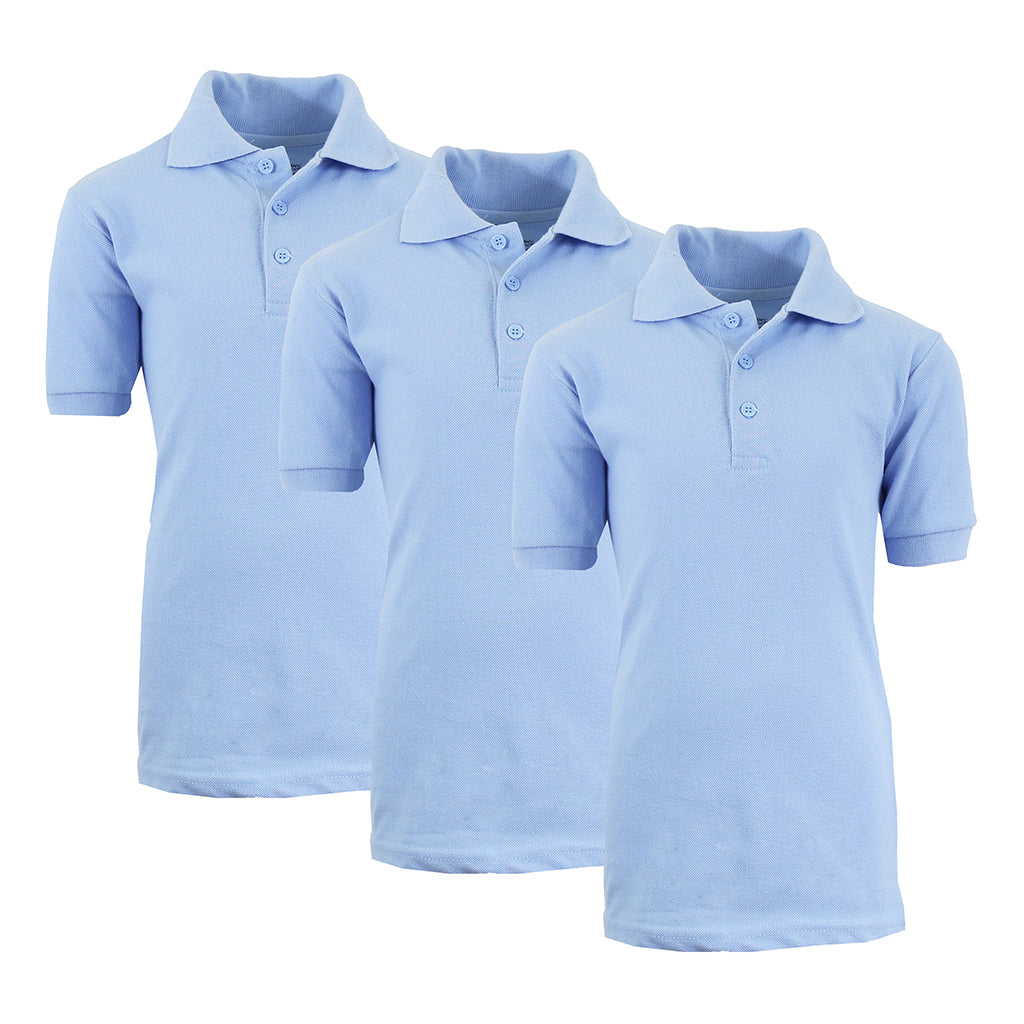 Boys' School Uniform Polo (3-Pack) - XBE-83-B-B-B/14