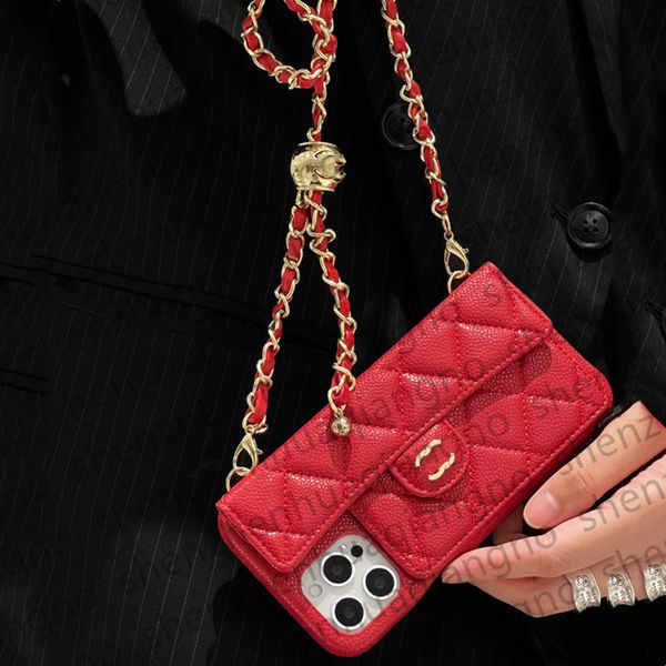 For iPhone 15 Pro Max Case Crossbody Shoulder Strap Lanyard Phone Case iPhone 14 Pro Max 13 12 11 Pro 15Pro Case Brand Litchi Grain Leather