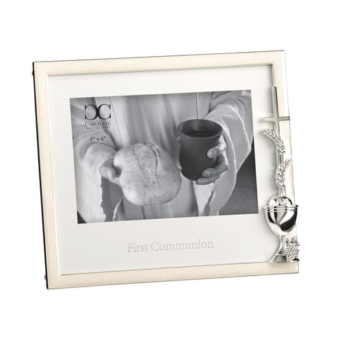 Pearlized First Communion Photo Frame - 4&amp;quot; x 6&amp;quot;