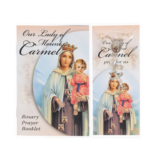 Our Lady of Mt. Carmel Rosary, Booklet, &amp;amp; Bookmark Set