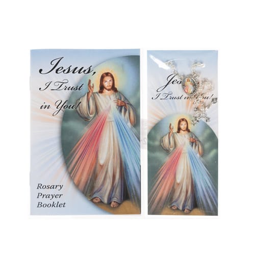 Divine Mercy Rosary, Rosary Booklet &amp;amp; Bookmark Set