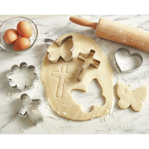 Easter Symbols Metal Cookie Cutters - 6 Pieces