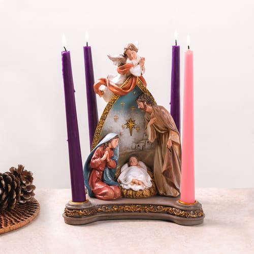 O Holy Night Advent Candleholder
