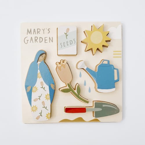 Mary's Garden Wooden Puzzle - Be A Heart