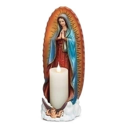 Our Lady of Guadalupe Candleholder &amp;amp; Statue