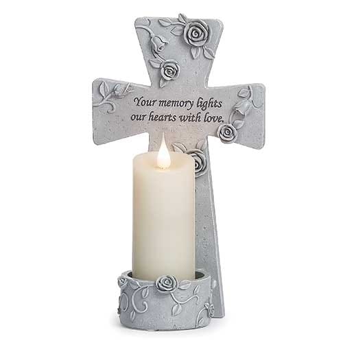 Memorial Cross Candleholder