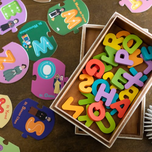 Pray &amp;amp; Play ABC Puzzle Set