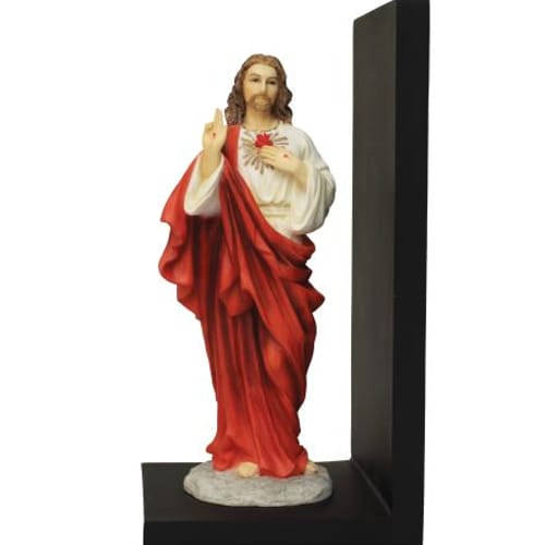 Sacred Heart of Jesus Colored Bookend