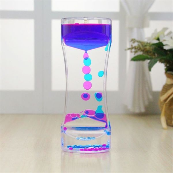 Garden Decorations Liquid Motion Timer Bubbler Sensory Toy for Relaxation Liquid Motion Timer Toy Floating Color Mini Lava Lamp Timer 221126