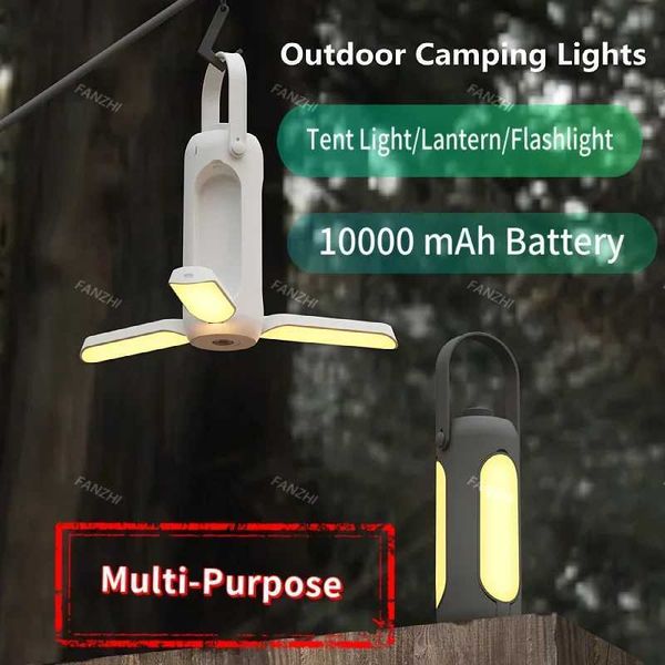 Folding cam light outdoor portable tent cam light charging travel flashlight pendant light M241121