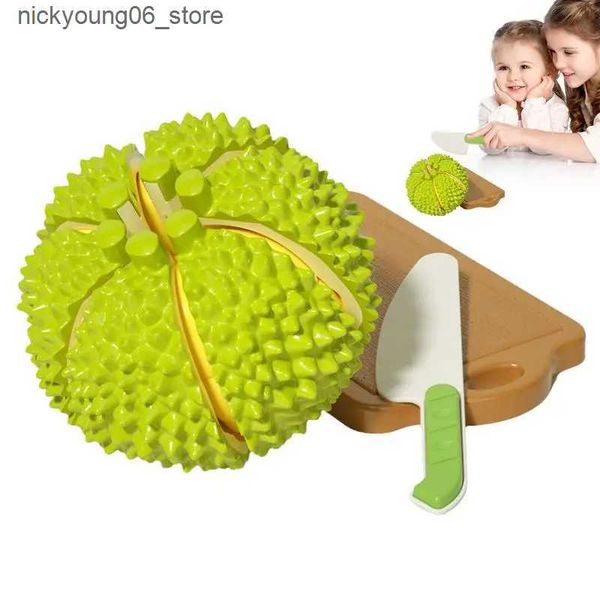 Kitchens Play Food Children Fruit Cutting Toys Durian Pretend Play Simulation Fruit Food Sensory Games Educational Play House Kitchen Toy Fo
