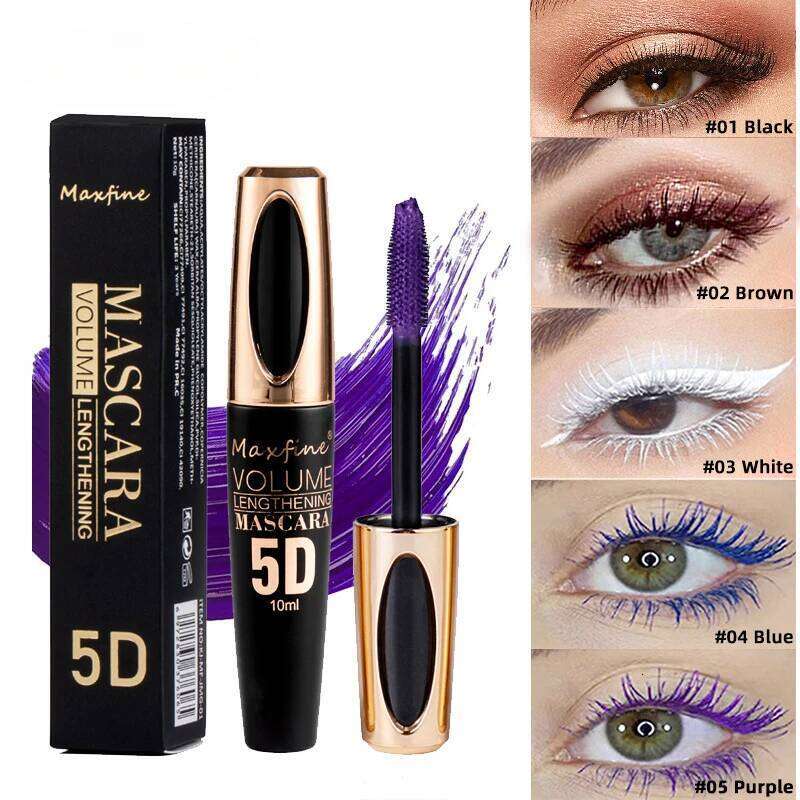 5D Mascara Waterproof Sweatproof Non-sdgy Non-sdge Natural Lengthening Lasting Cosmetics Makeup Cosmetic X250722