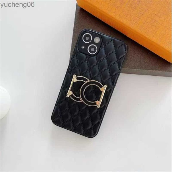Leather Classic Brand Cell Phone Cases With Bracket For IPhone 11 12 13 Pro Promax Luxury Designer Smartphones Case For X Xs Xr Xsmax