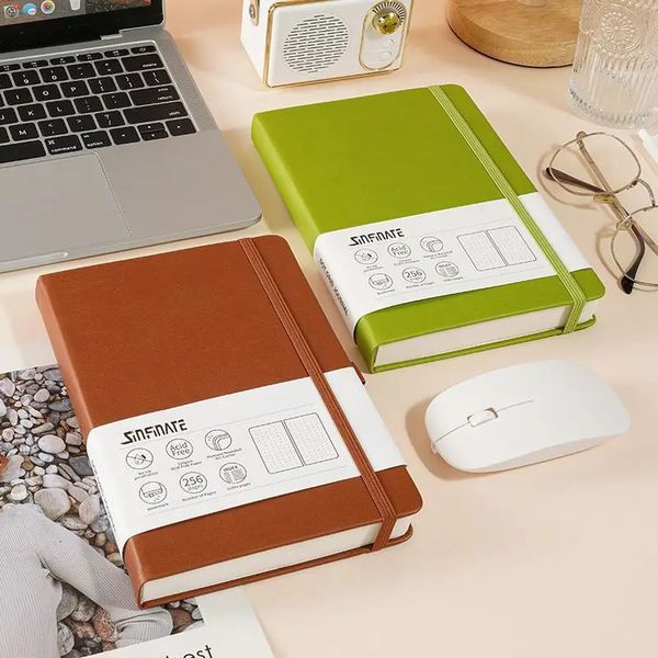 cuaderno a5 dotted notebook bullet Hardcover diary 120gsm Journal Creative trend portable Solid color 4 color Dot Grid Notebooks 250120