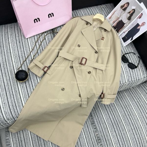 Luxury designer brand Women&#039;s Trench Coats Windbreaker British short Trench spring coat double breasted temperament womens Outerwear