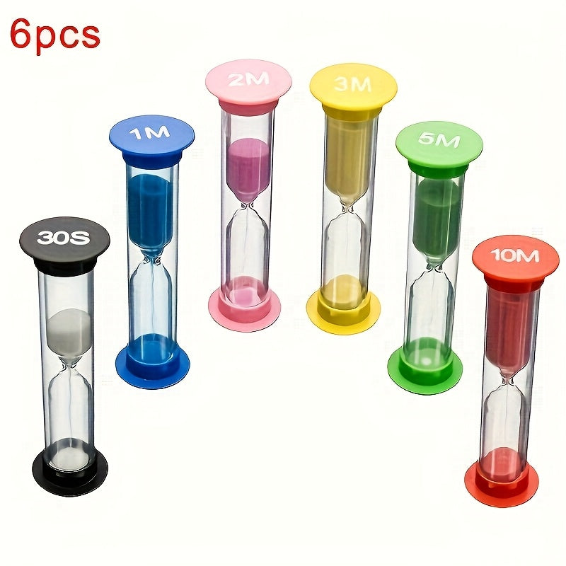 TEMU 6pcs Timer Set, Creative Timer For To 10 Minutes, Timer For Classrooms, Games, And Exercise - Multiple Colors, For Electricity Timer Set