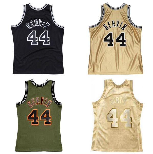 Stitched basketball jerseys George Gervin #44 1977-78 1985 mesh Hardwoods classic retro jersey Men Women Youth S-6XL
