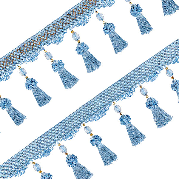 4M Curtain Polyester Tassel Fringe Trim