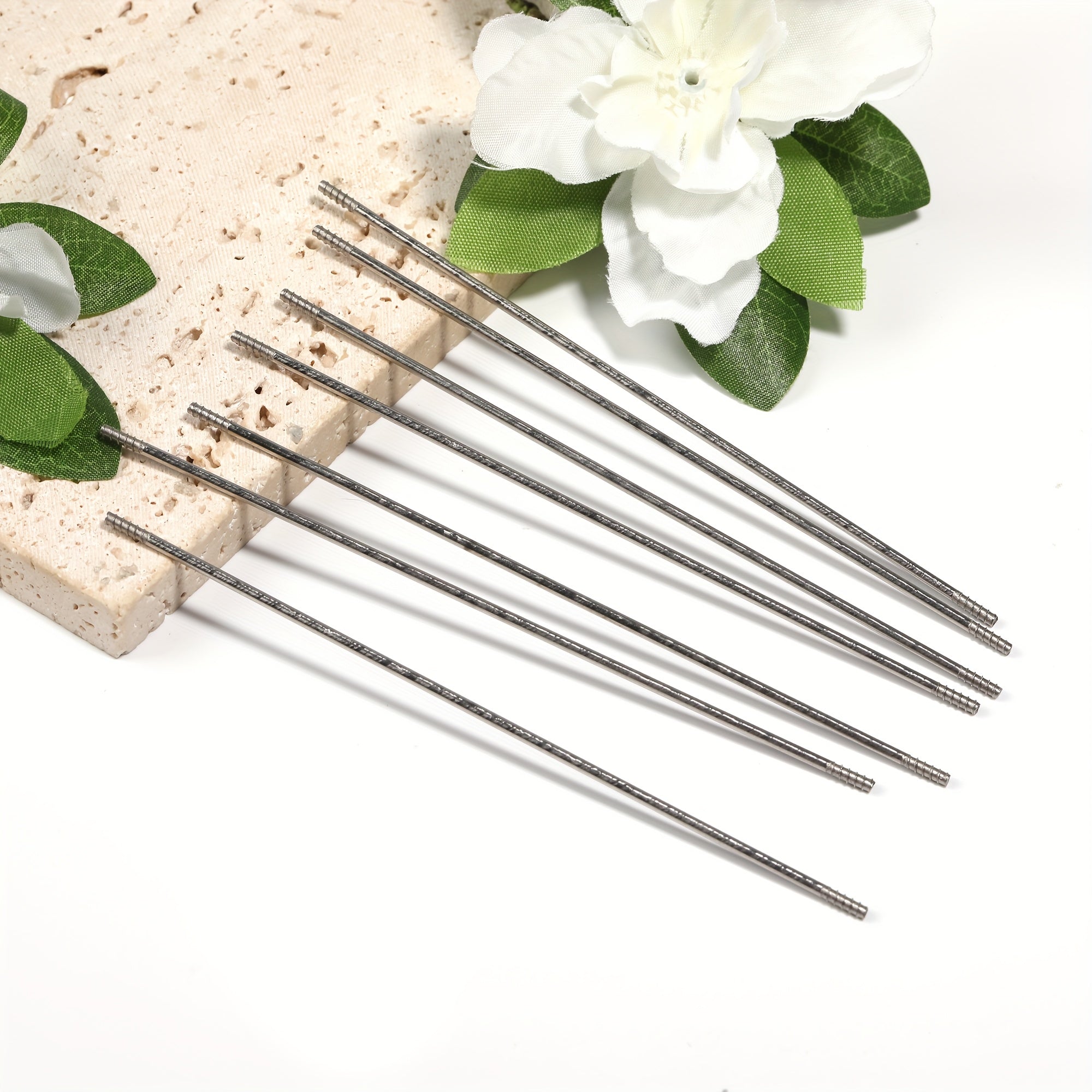 TEMU 50pcs Double-headed Docking Screw Connecting Rod Pens - 11.6cm Extended Metal Diy Pen Holders With Secure Screw Ends For Shoe Boots, Jewelry &