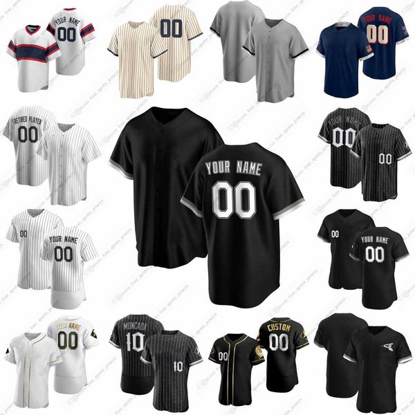 2023 Custom White Sox Baseball Jerseys Middleton Santos Yasmani Grandal Seby Zavala Elvis Andrus Burger Sheets Sosa Vaughn Benintendi Colas