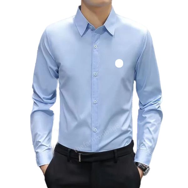 Designer Luxury Men&#039;s Casual Shirts Dress Shirt Athletic Slim Fit Long Sleeve Stretch Wrinkle-Free Casual Button Down Business Shirt Me