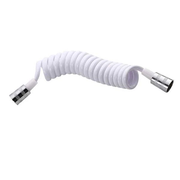 ABS Telephone Line Style Spring Flexible Shower Hose with Brass Nuts Water Plumbing Toilet Bidet Sprayer Gun Connect PipeCL240801
