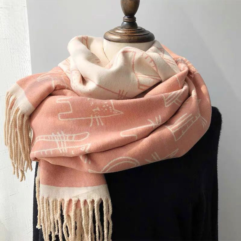 fashion scarf Designer for women letter Scarf Cashmere Winter Scarves Long Wraps Male Warmer Woman durable beautiful scarf