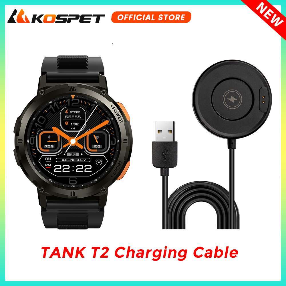 Original Magnetic Cable for T2 Smartwatch Charging Stand Charger e Smart Watches Accessories