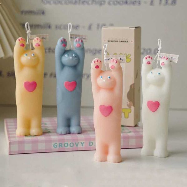 Cute Cat Aromatherapy Candle Scented Candle Aromatherapy Soy Wax Candles Wedding Birthday Candle Party Home DecorationXJ241112