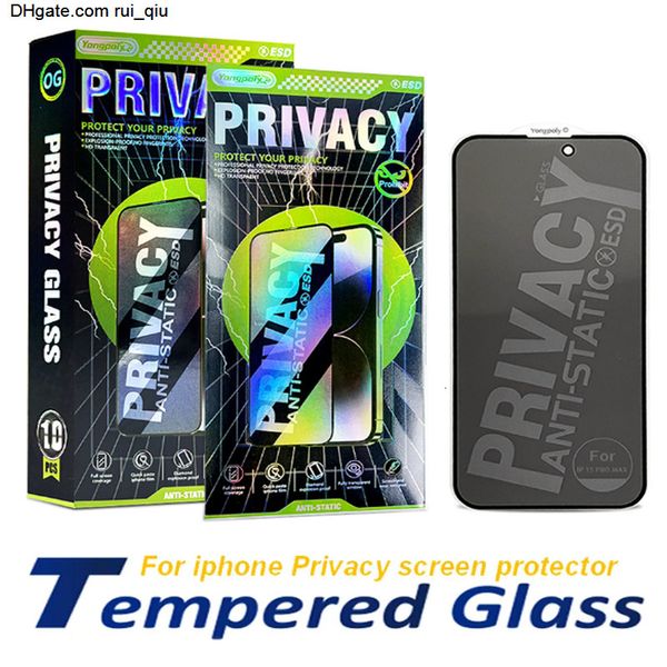 protector privacy screen tempered glass For iPhone 16 15 14 Pro Max 13 12 11 XR XS X 8 Plus Screen Protector Wholesale front glass Anti glar