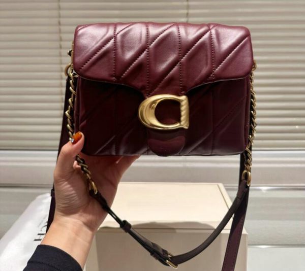 designer Square Tabby shoulder bag Women tote crossbody bags handbag real leather baguette mirror quality square fashion satche chain bags