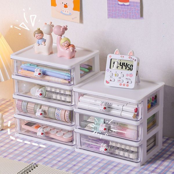 Pencil Cases Stationery Pocket Student Desktop Storage Box Drawer Type Sorting Children&#039;s Hair Accessories Desk Overhand Account Pen Ho