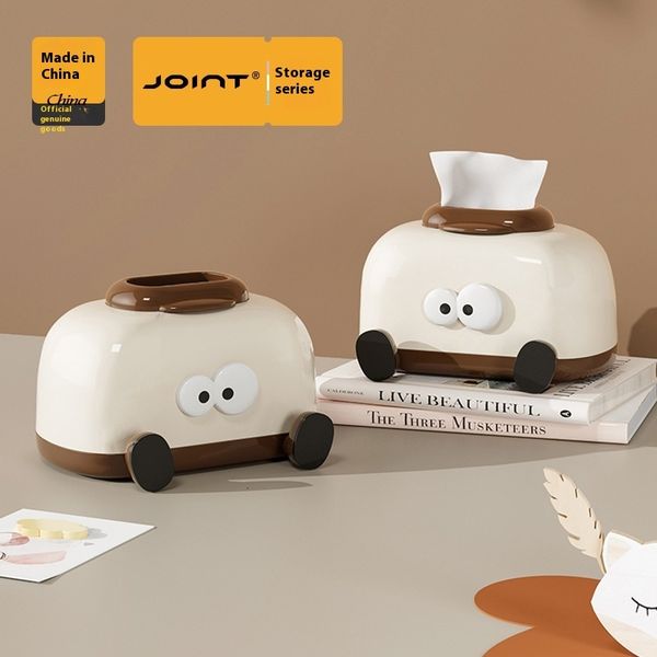 Toilet living room paper box, high-end sense, home bedroom, bedside dining coffee table, milk oil style cartoon cute ornament