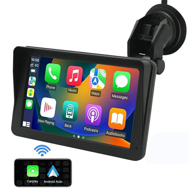 Universal 7 inch Car Video Player Wireless Carplay Wireless Android Auto Screen Mirroring FM Radio Multimedia Touch Screen For BMW Nissan Toyota