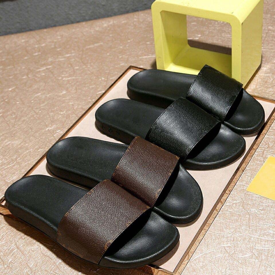 Slippers Slides with Box Sandals Casual Shoe Flat Slide Designer Men Women Slipper Flip Flop Brand Lightweight House Black Sandals