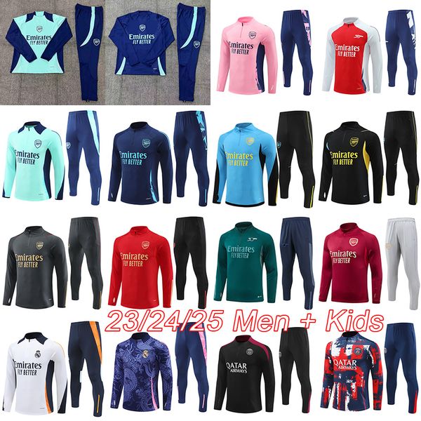 Arsen SAKA mens tracksuits kids football kits 2024 RICE football tracksuit ODEGAARD soccer tracksuit 23 24 25 ZINCHENKO G.JESUS football tra