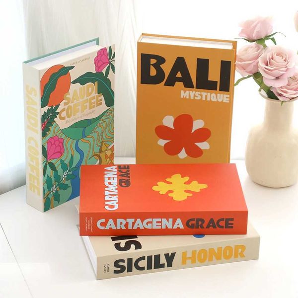 IBIZA CAPRI Fashion Luxury Fake Books for Decoration Simulation Book Storage Box Coffee Table Villa Hotel Art Home DecorationXJ241228