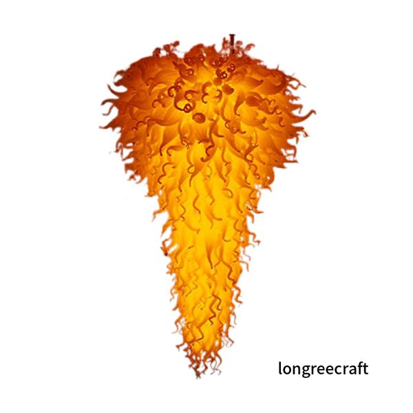 Modern Clever Design Crystal Lamps Hand Blown Glass Chandelier Light LED Bulbs Warm Color Pendant Lighting for Home Christmas Decoration LR7