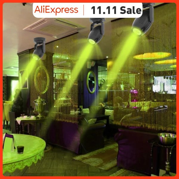 RGB LED Stage Spot Beam Lamp 360 Degree KTV Bar DJ Disco Party Atmosphere Light