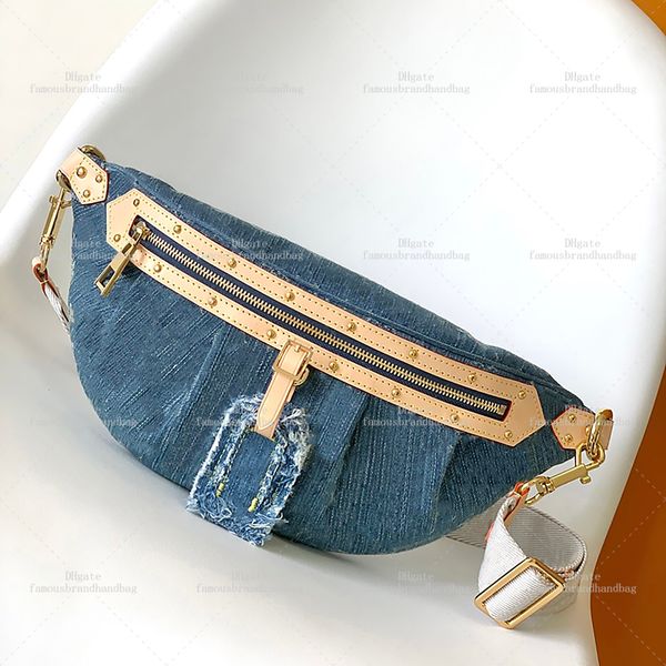 Canvas Bumbag Waist Bags Designer Denim Fanny Pack 10A Mirror quality Luxury Shoulder Bag Designer Woman With Box L311