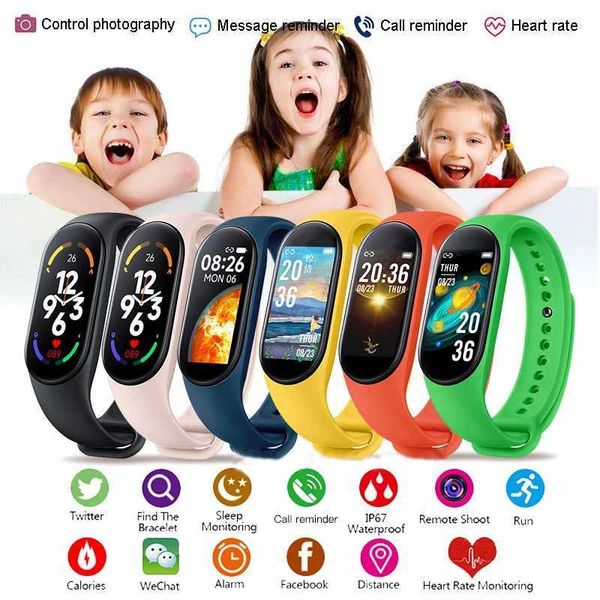 M7 Kids Smart Watch Children Smart Band Boys Girls Child Smart Bracelet Sport Fitness Tracker Waterproof Wristband For 10-18 Y240817