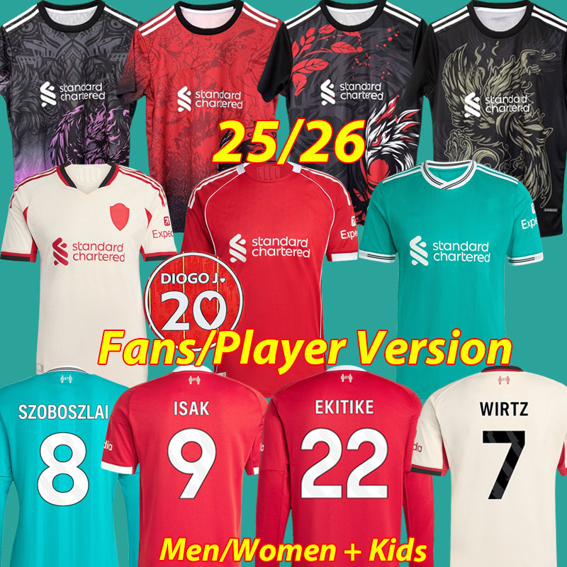 ISAK 25 26 WIRTZ ALLISTER SZOBOSZLAI GRAVENBERCH soccer jerseys GAKPO DARWIN EKITIKE 2025 2026 football FRIMPONG JONES DARWIN Shirts men kids kits A