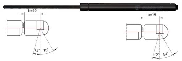 Gas Spring, boot--cargo area METZGER 2110227