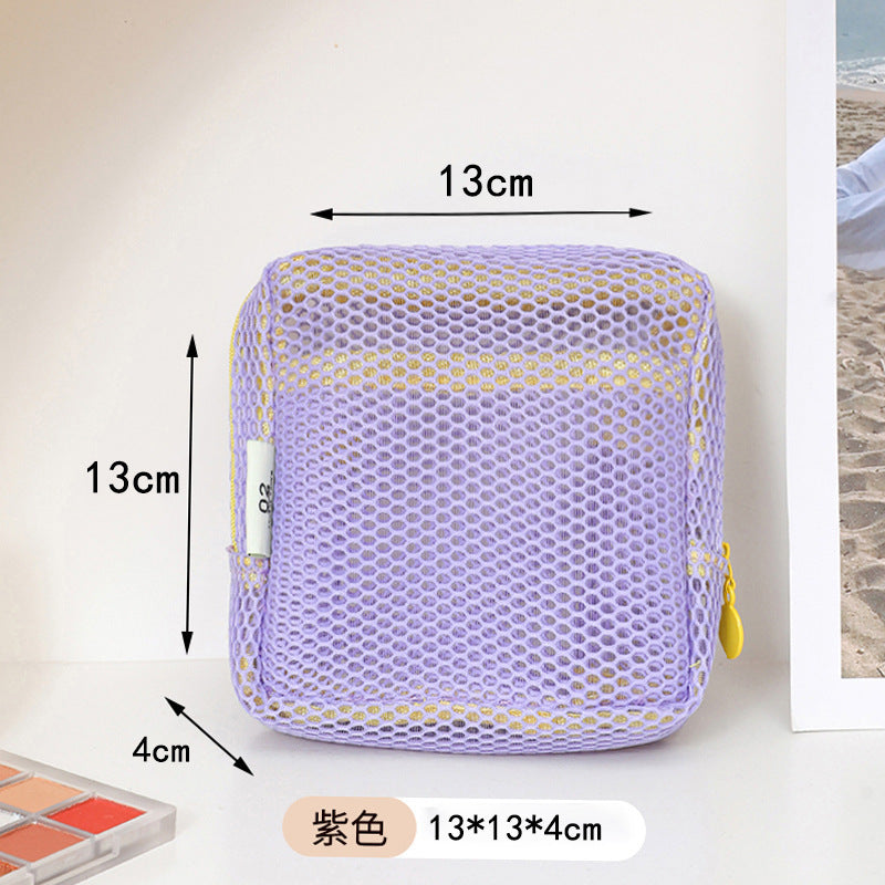 N296-A3 ins style rhombus skin care cosmetic bag portable large capacity high value travel wash waterproof storage bag