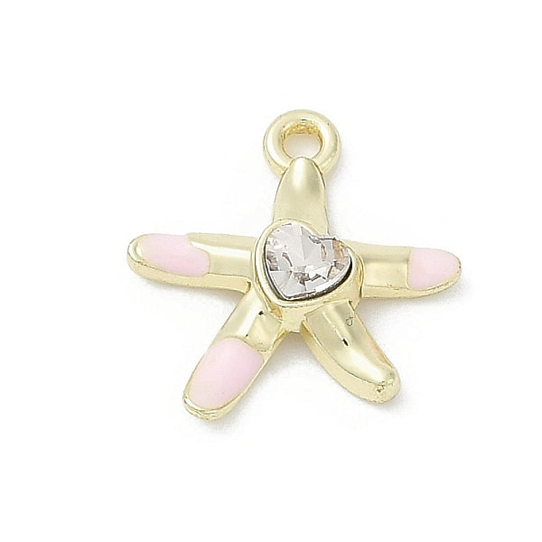 Pendentifs en strass d'émail d'alliage de placage de rack