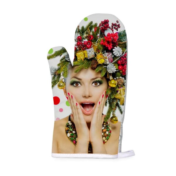 wholesale Sublimation blank Oven Mitt Set Oven Gloves Pot Holders tumbler for DIY Kitchen Dining Room Accessories 2pcs ZZ