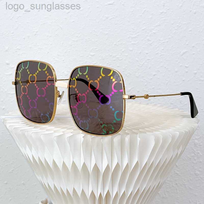 designer latest fashion luxury sunglasses men women sun glasses square frame shades mirror print personality net red street shooting couple shades