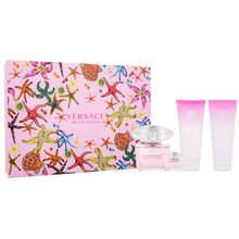 Versace Bright Crystal gift set EDT 90 ml, body lotion 100 ml Crystal Bright, shower gel Bright Crystal 100 ml and miniatures