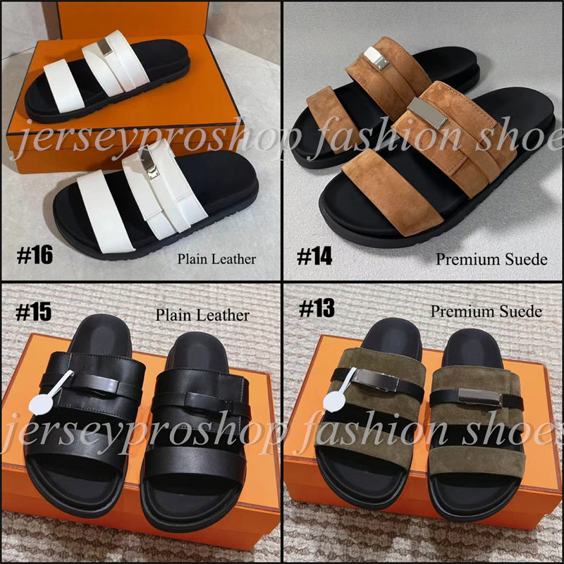 55-Option Premium Leather-Suede Fashion Women&#039;s Sandals Slides Summer Beach Sandals Slippers