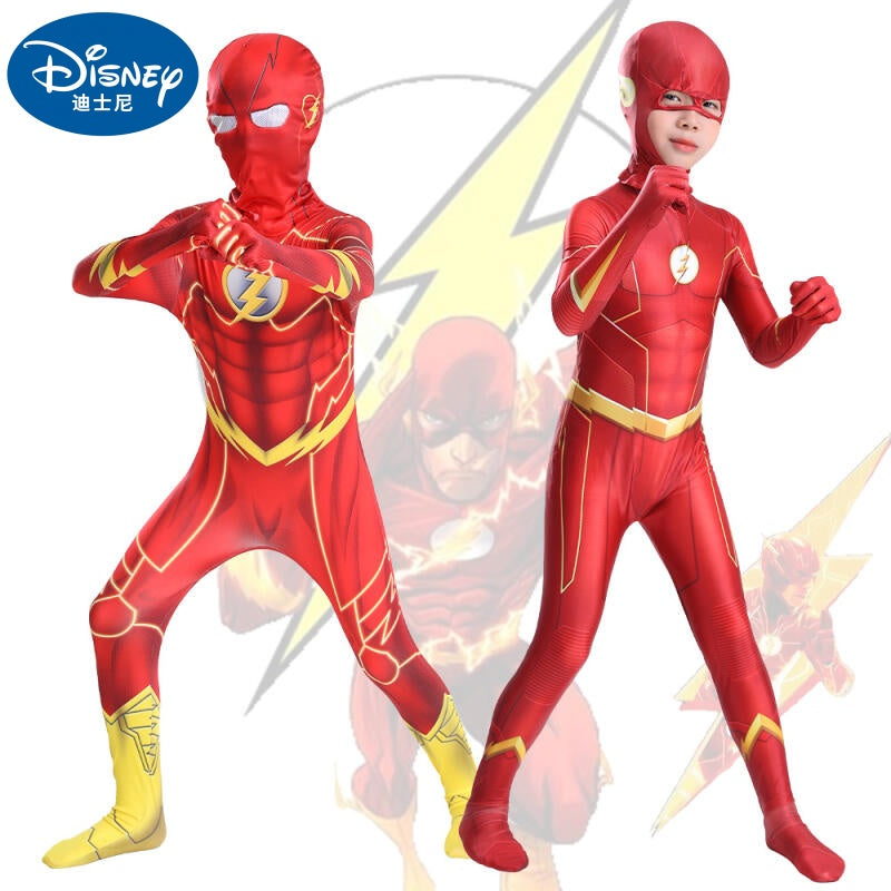 Disney Halloween role-playing costume children&#039;s outfit anime dance party costume boy Halloween performance costume jumpsuit play lightning sta
